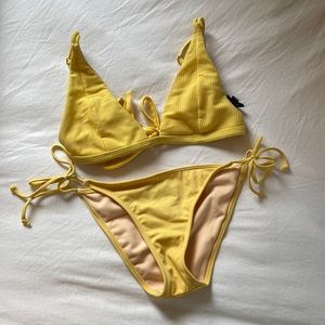 pac sun bikini in yellow